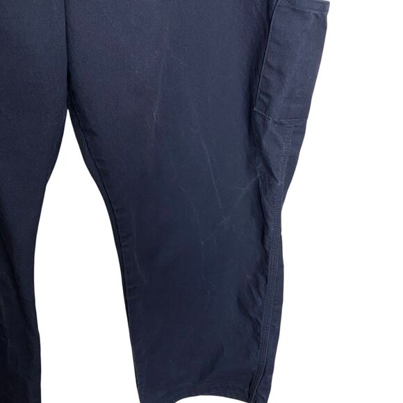 Bulwark FR Flame Resistant Pants Mens 49x28 (Tag 50) Navy Blue Work Utility - Picture 8 of 16